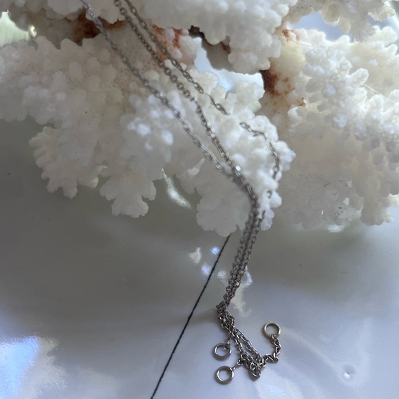 Solid 14k white gold chain bracelets - Picture 3 of 5